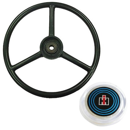 Aic Replacement Parts 385734R1 Steering Wheel With Cap Fits Case IH Fits Cub Cadet 100 102 122 123 385734R1-IHCAP